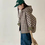 Charl Check Hooded Padded Coat